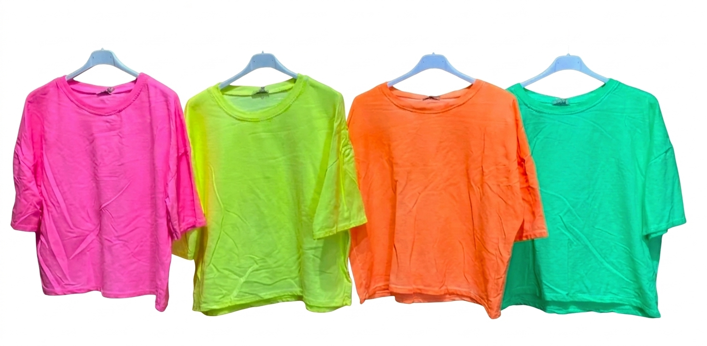 Neonshirt oversized bis Gr.46 tragbar