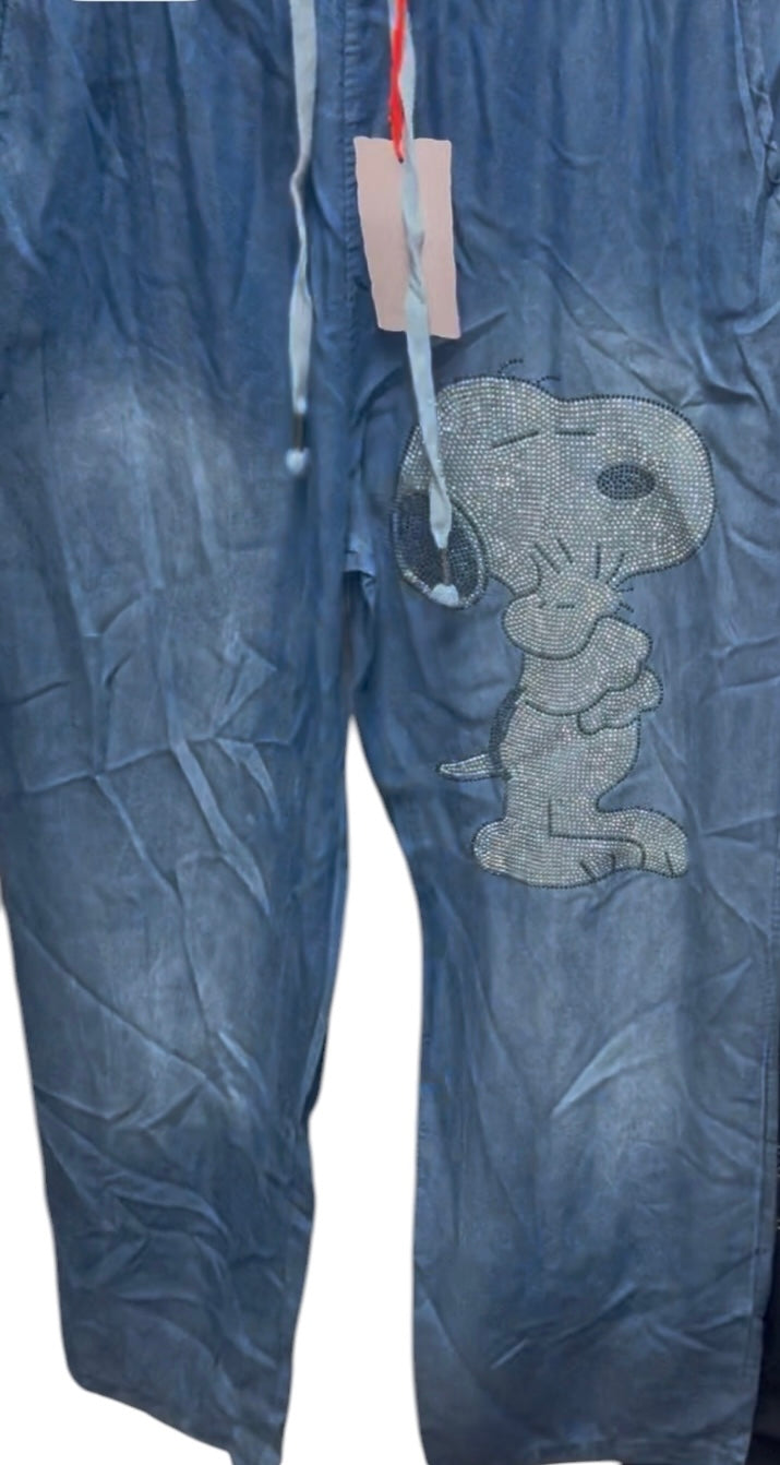 Snoopy Tencel Hose