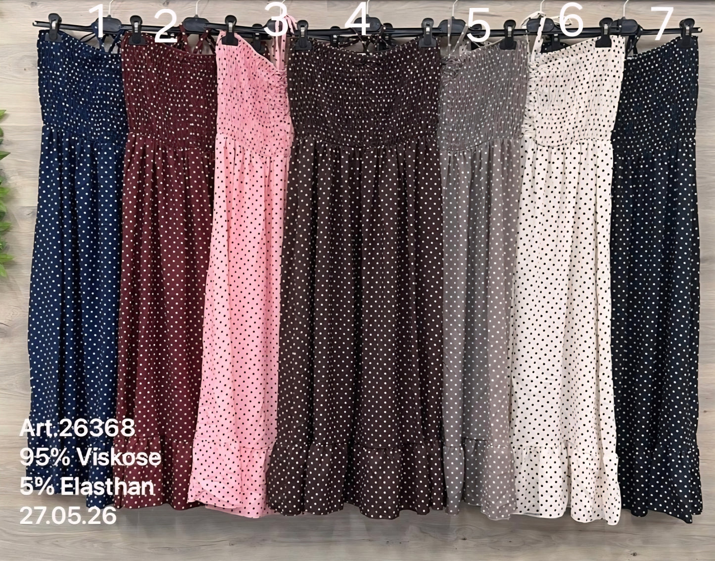 Bandeau Kleid Polka Dots