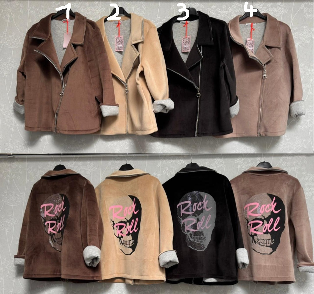 💥 Totenkopf Rock Roll Jacke 💥 AA64