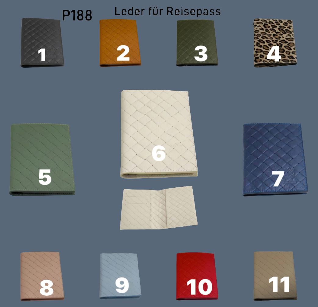 Echtleder Reisepass