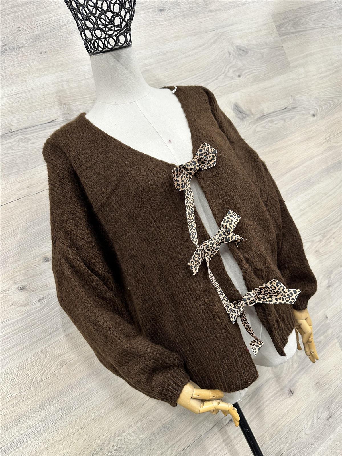 Schleifchen Strickjacke Gina 36-44