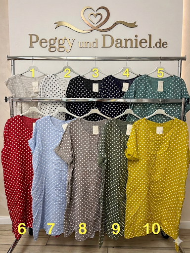Leinenkleid Polka Dots AA64cm