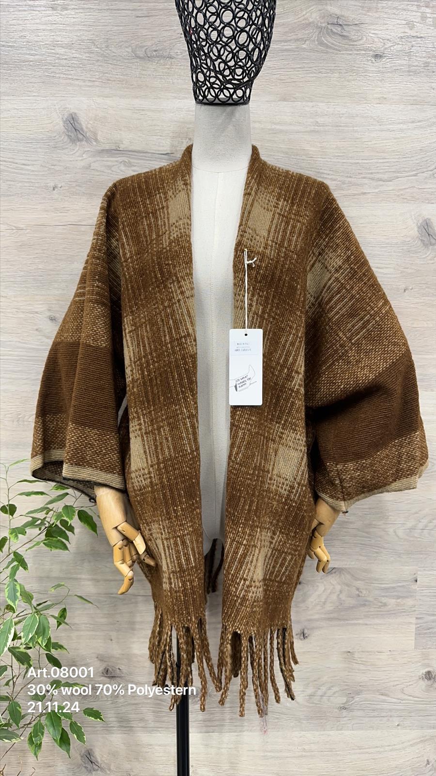 Karo Cape Mantel Sandra 36-44 im trendigen Schoko