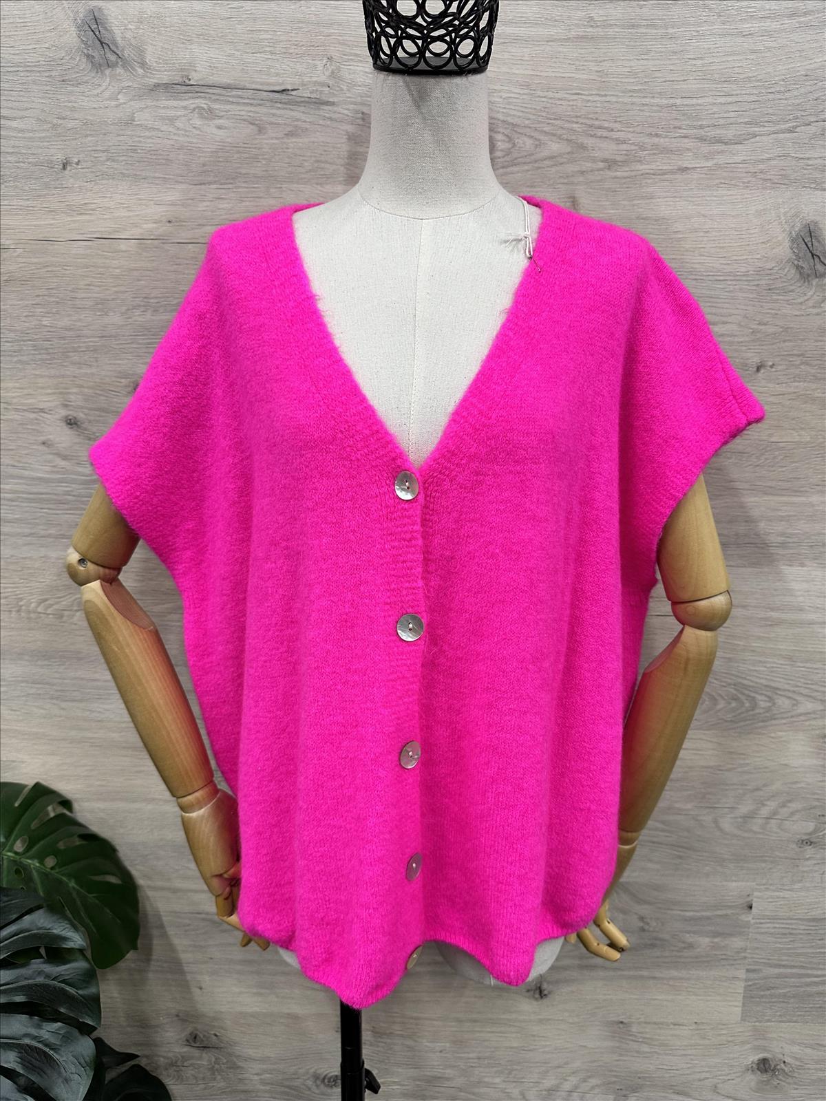 ❤️ Weste Eva - Kurzarm Cardigan - Must Have der Saison ❤️