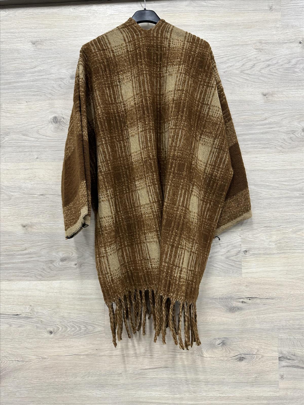 Karo Cape Mantel Sandra 36-44 im trendigen Schoko