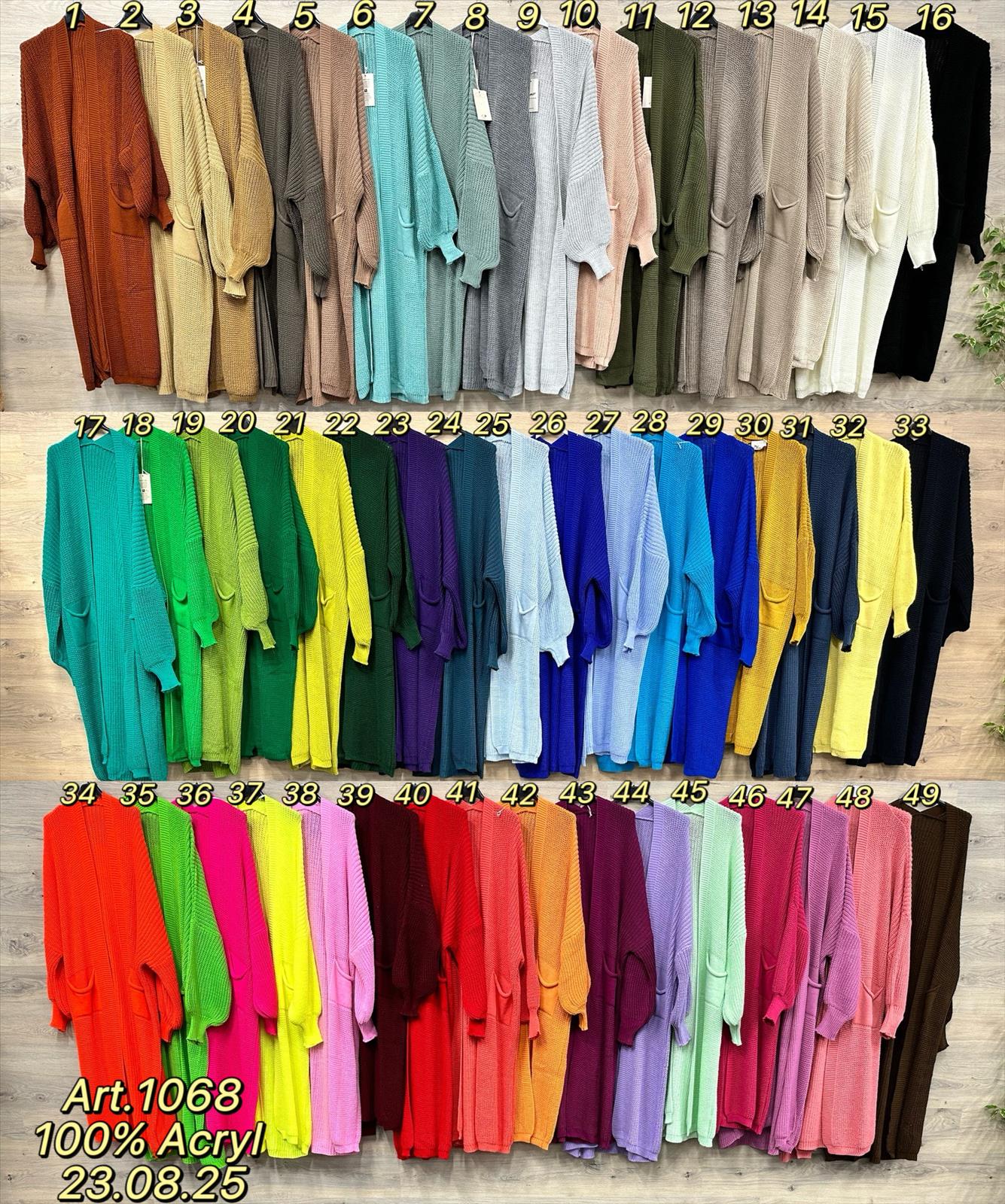 Strickjacke lang