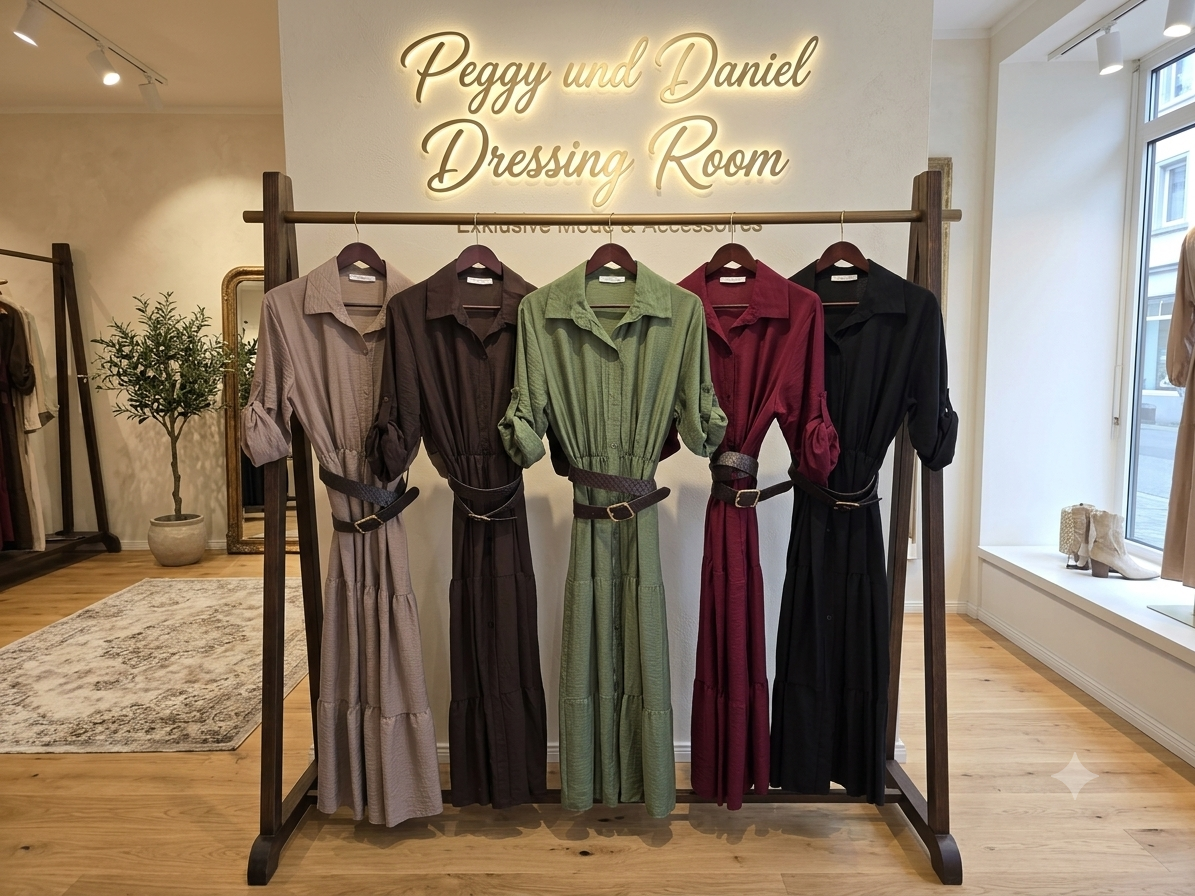 Kleid elegant mit Gürtel