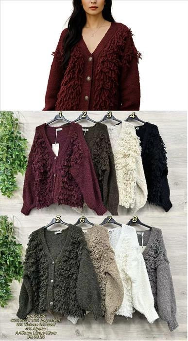 Chunky Fringe Cardigan