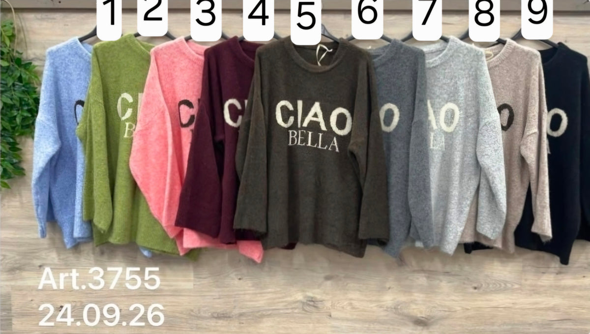 Oversized Pulli "Ciao Bella"