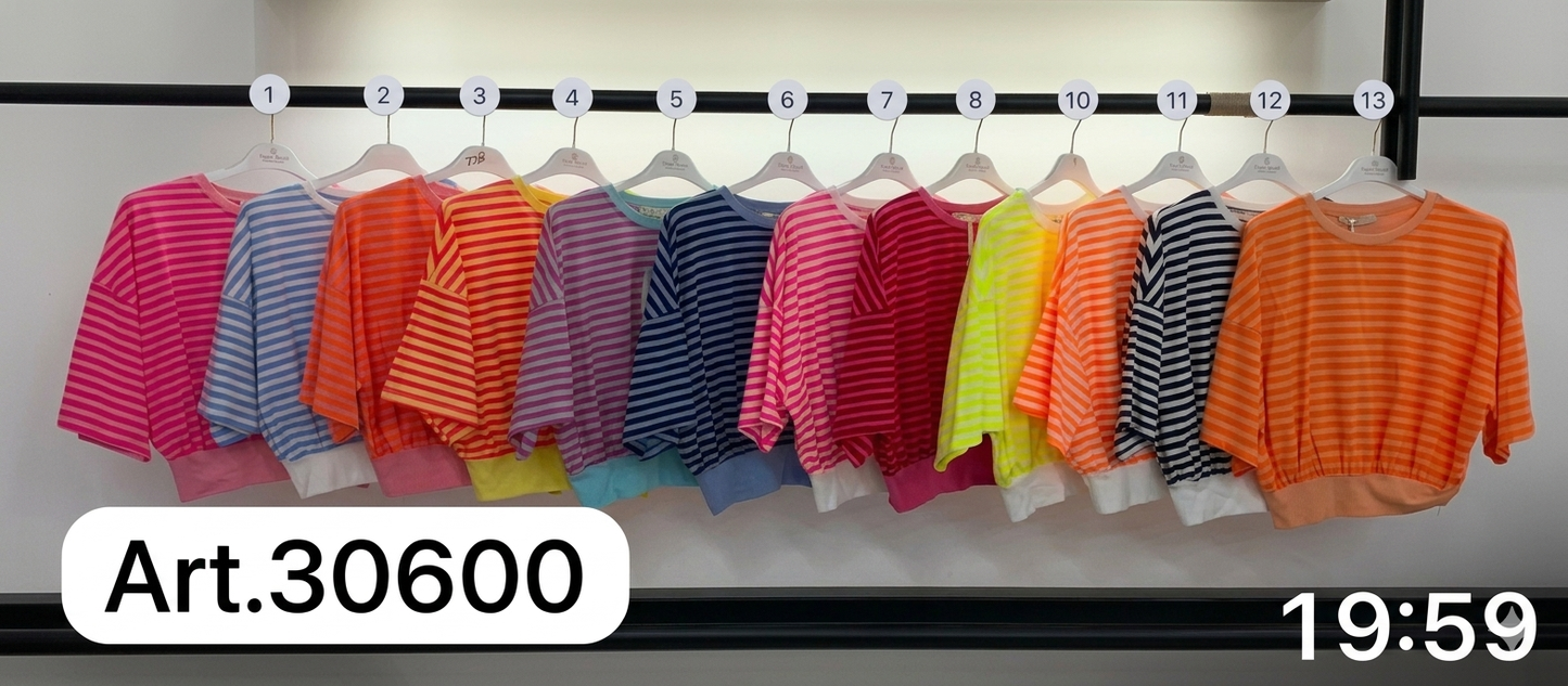 Shirt stripe weit bis Gr.44