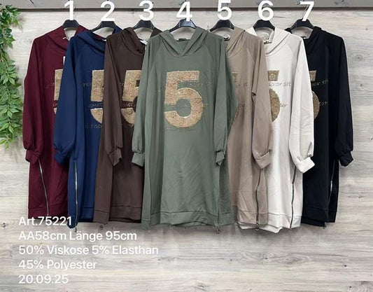 Glitzer-Print „5“