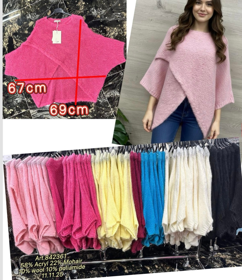 Kuschel-Pulli im Überkreuz-Design