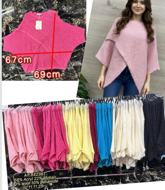 Kuschel-Pulli im Überkreuz-Design