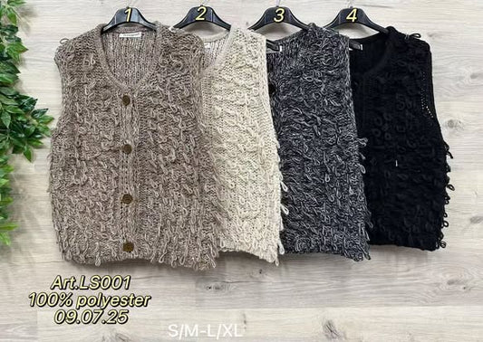 Kuschel Fashion Weste in S/M und L/XL