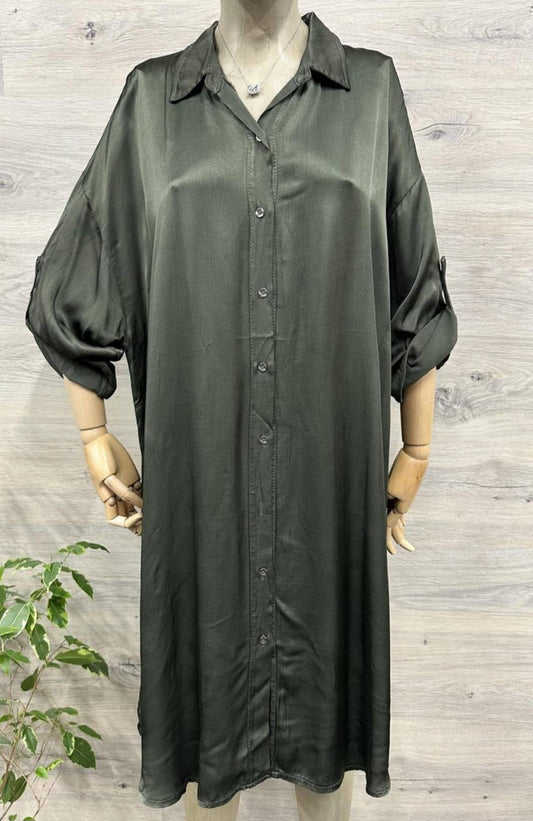 Longbluse aus 100% Viskose