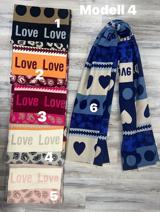 Schal Herz Love
