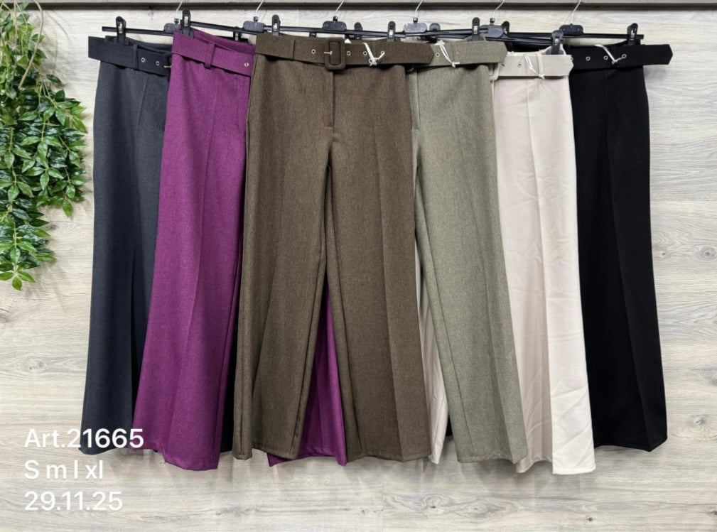 Winter-Trend Hose mit weitem Bein