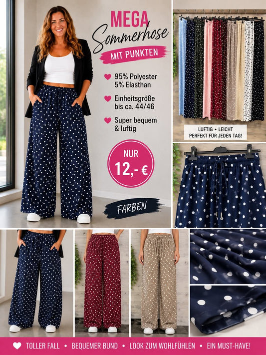 Sommerhose Polka Dots zum Hammerpreis