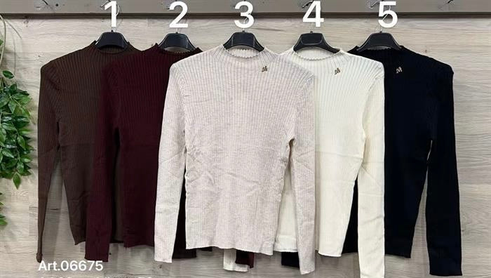 Pullover Damen Soft Ripp Elegant