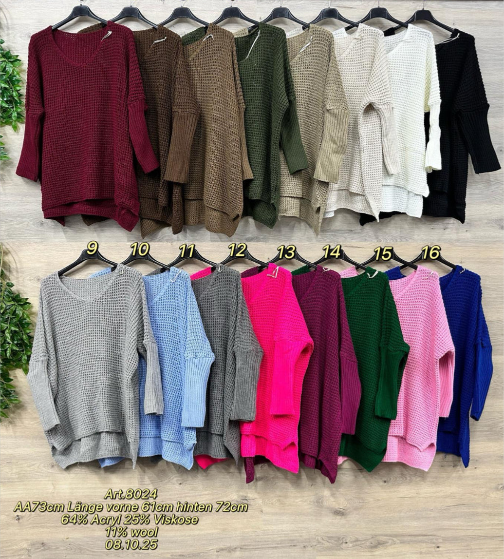 Waffel Pulli ,super als Kombi.