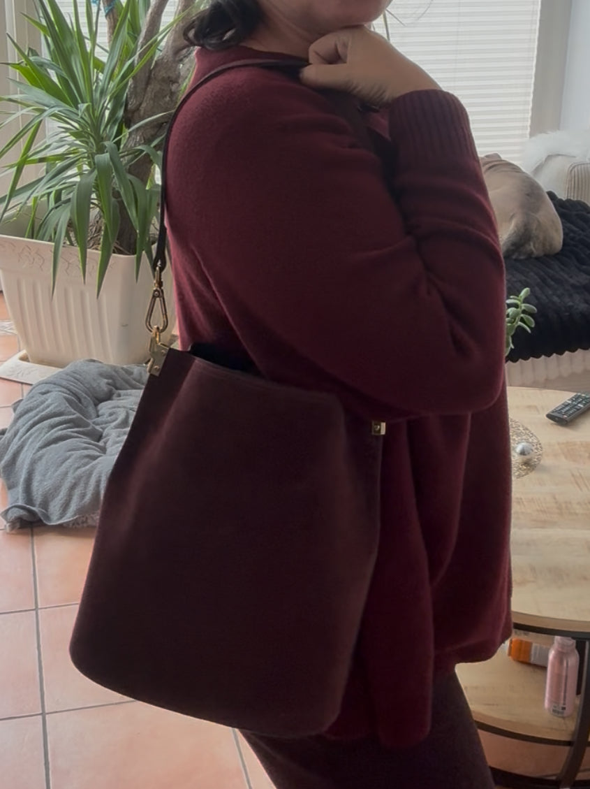 Echtleder Bucket Bag "Black Deals"