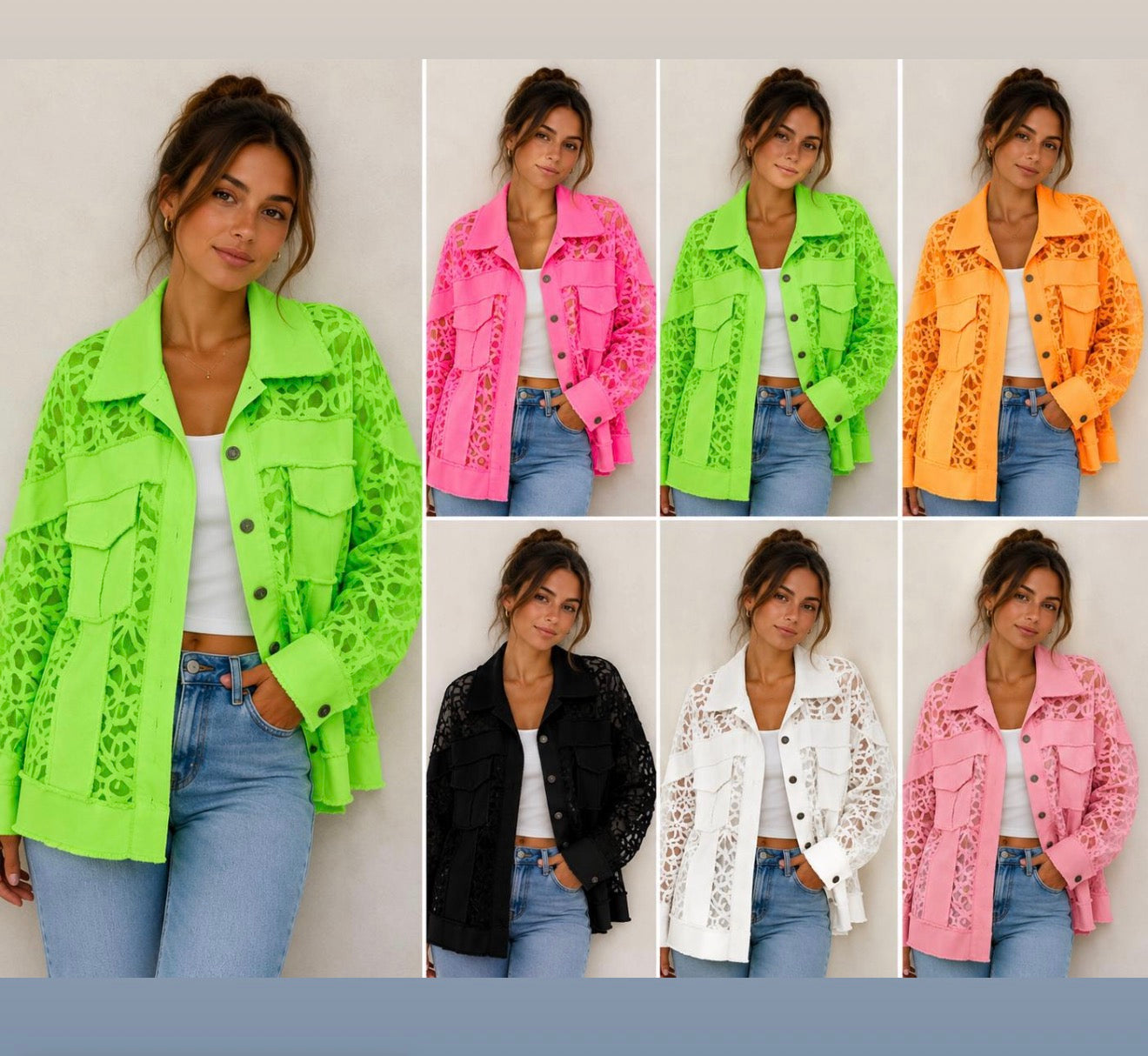 🌴 SOMMER-KNALLER 🌴
Die Spitzenjacke, die alle Blicke auf sich zieht!