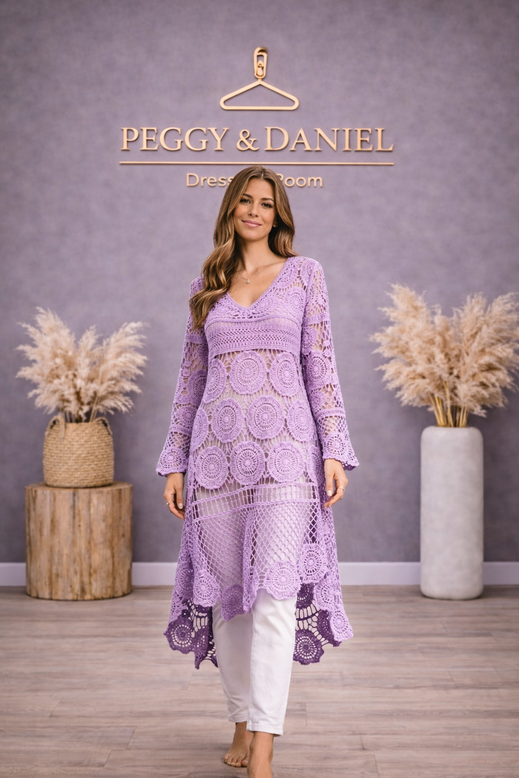 HÄKELKLEID Maria, tragbar bis Gr.44