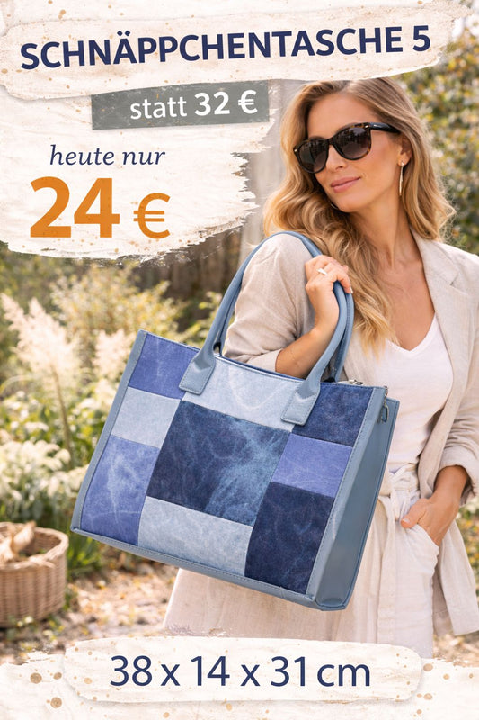 Jeans Patchwork Tasche