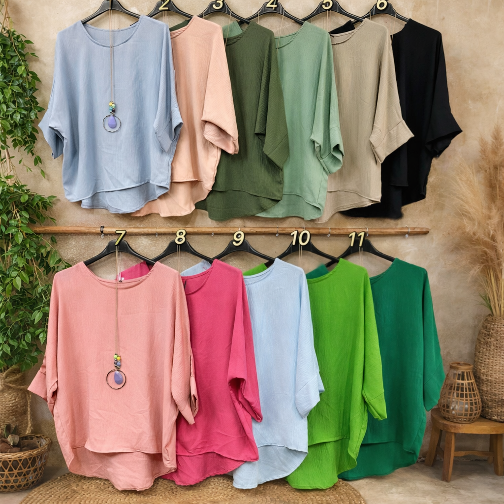 Luftige Viskosebluse