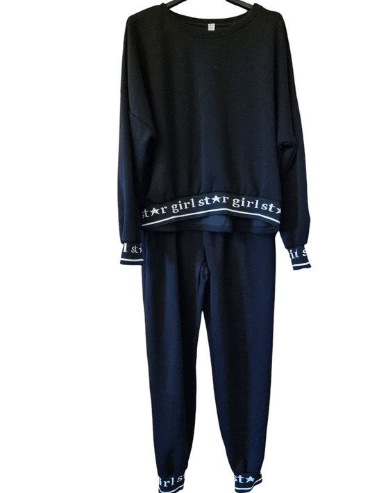 SET SWEATER &JOGGER "Girl Star"