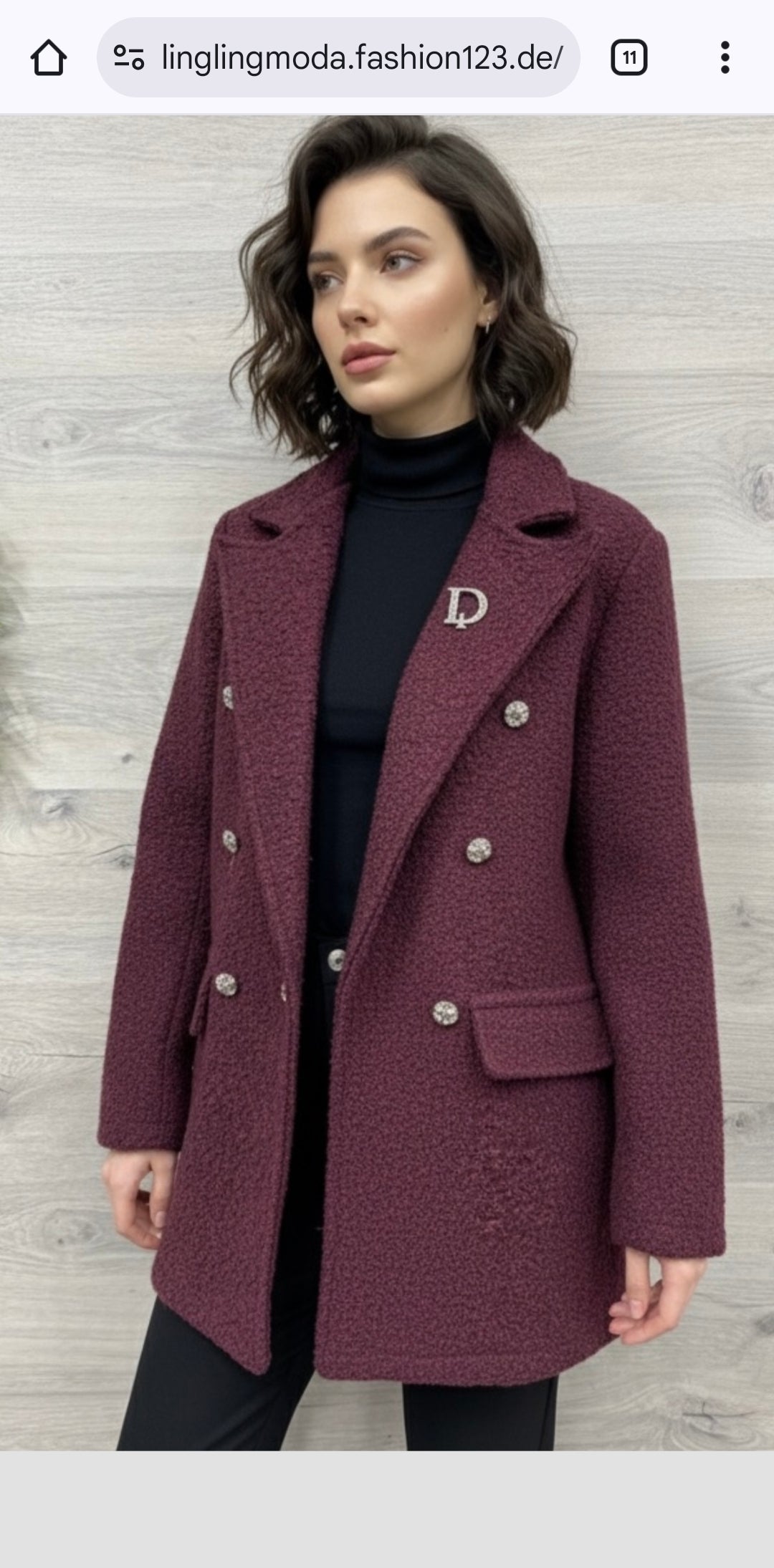 ❤️ Boucle Blazer Jacke 36-42/44 ❤️