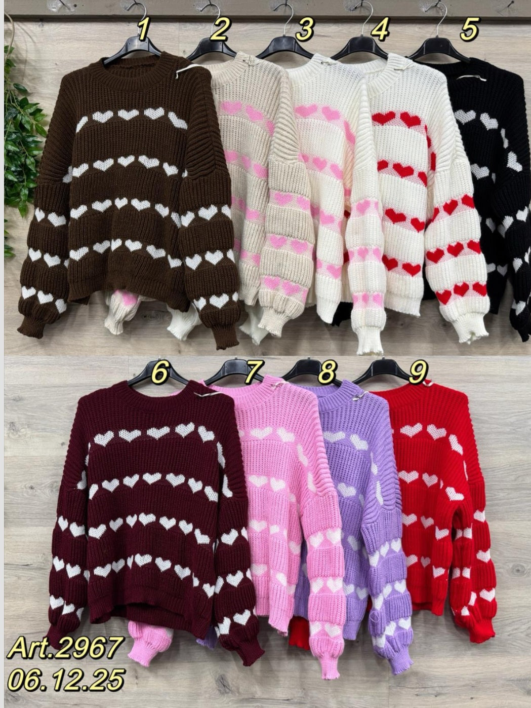 Herzchen Pulli AA 68,Länge 58cm