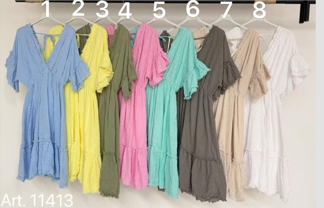Baumwollkleid Judy bis Gr.46 tragbar