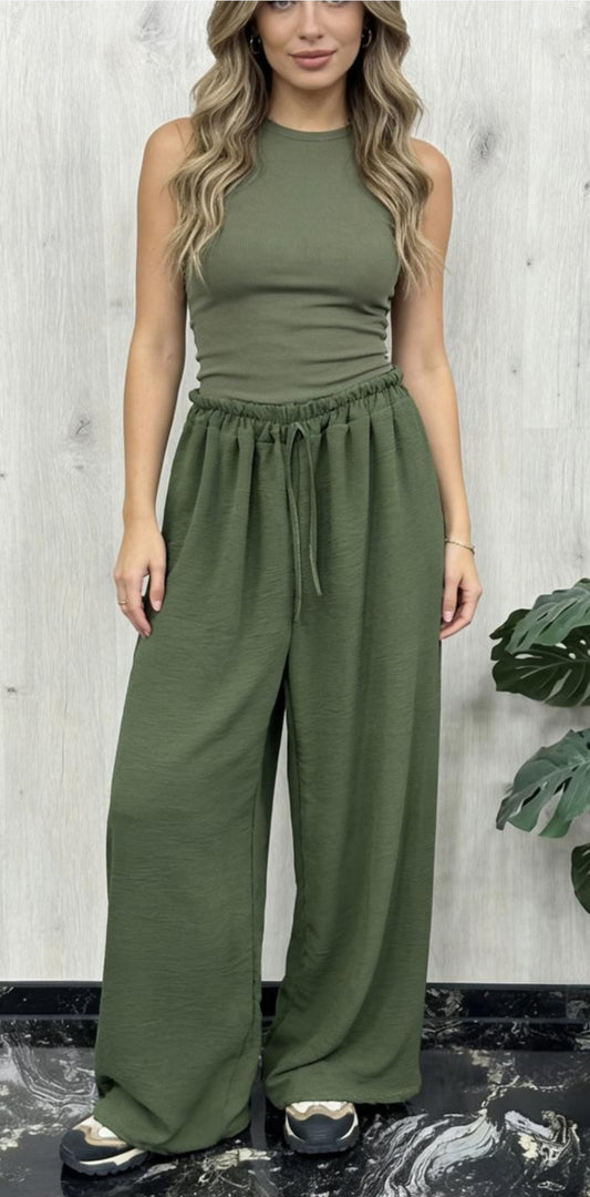 Hose basic weites Bein