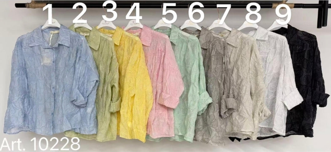 Sommer Bluse bestickt😘 AA80cm