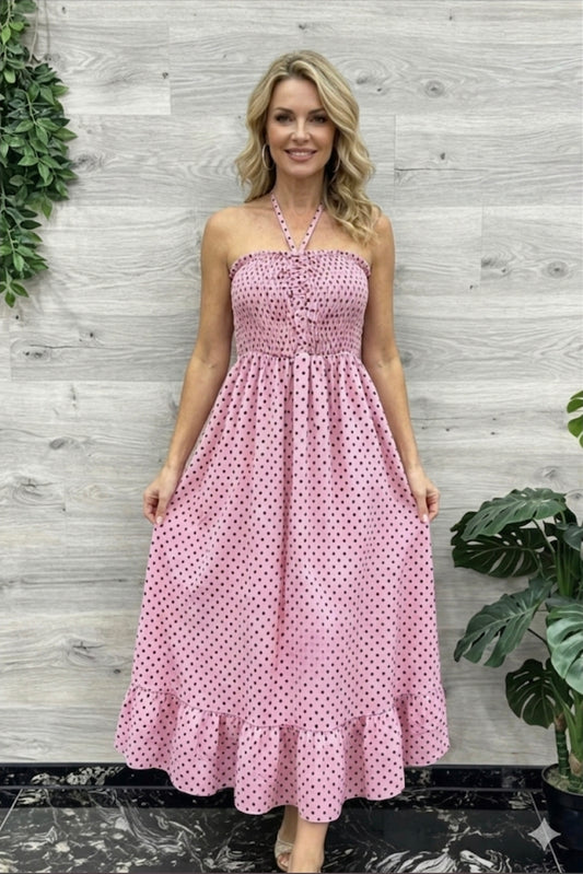Bandeau Kleid Polka Dots