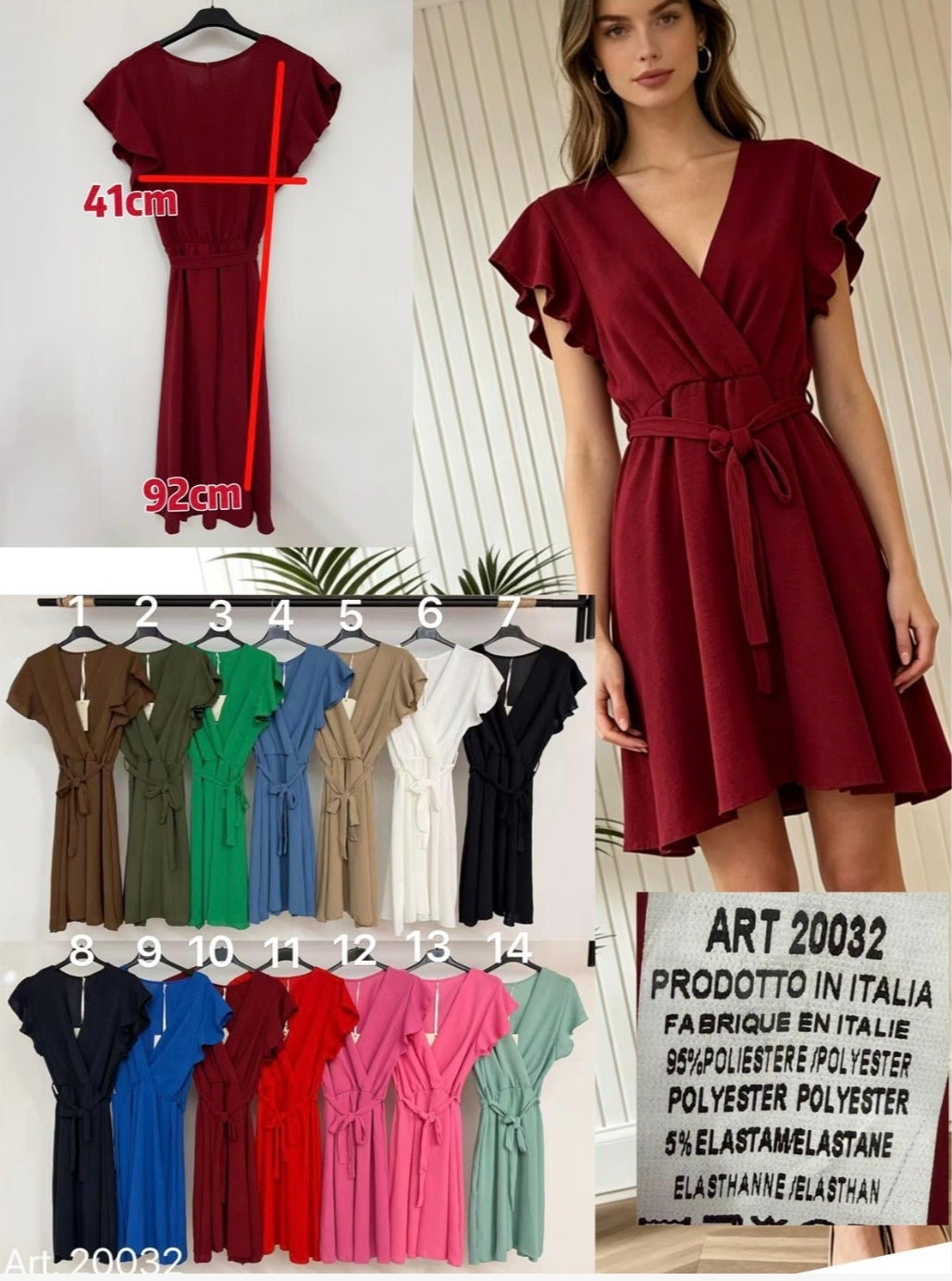 Kleid mit Gürtel Gr.42