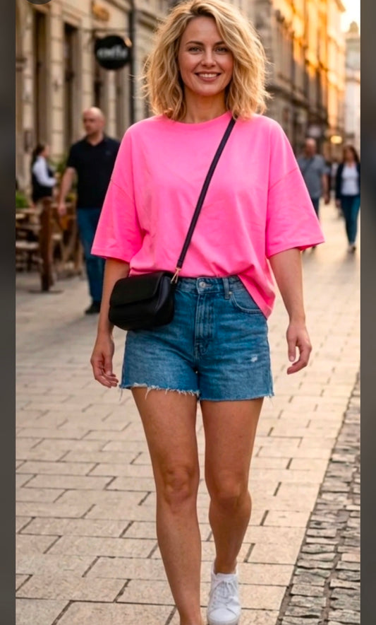 Neonshirt oversized bis Gr.46 tragbar