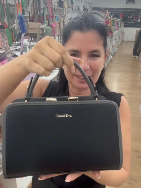 Tom & Eva Bling Bling Tasche in schwarz