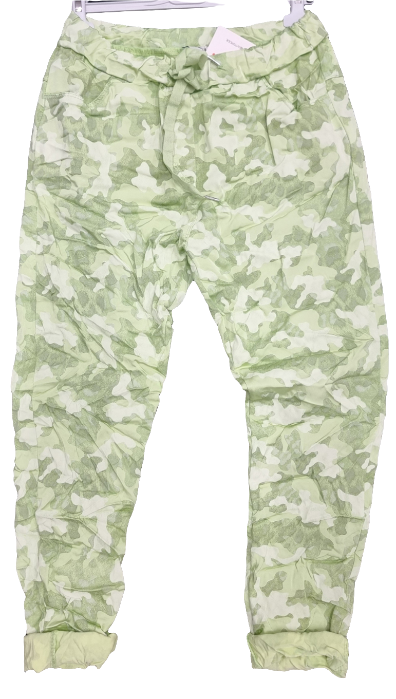 JOGPANTS SHINNY CAMOUFLAGE