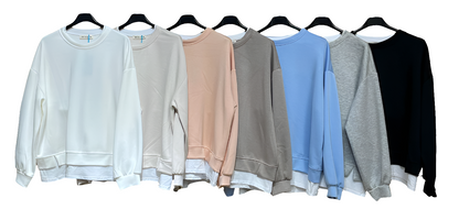 Sweatshirt mit tshirt blende