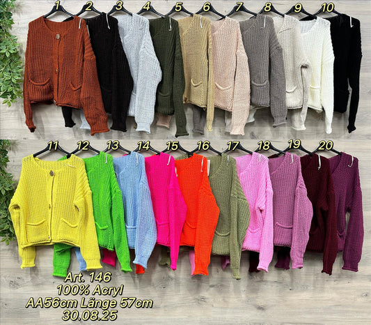Cardigan Nele mit Schmuckknöpfen 36-44