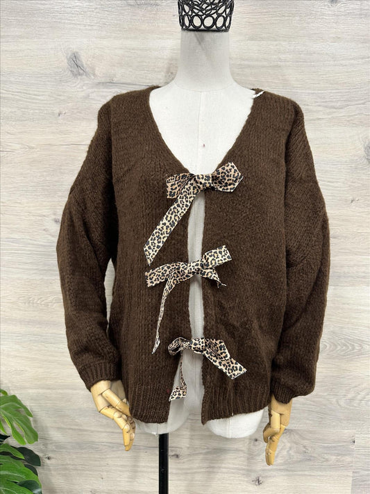 Schleifchen Strickjacke Gina 36-44