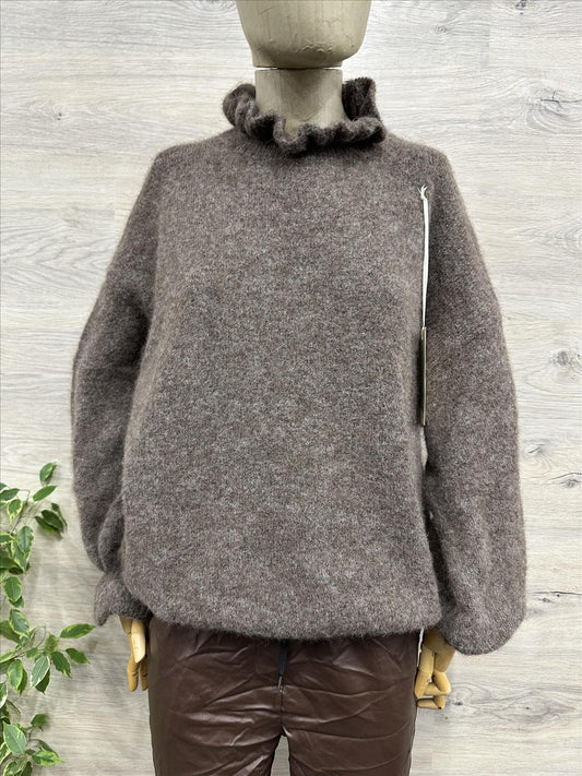 Pulli mit Rüsschen Kragen 36-44