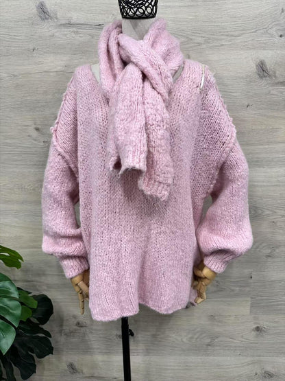 Set Pulli mit Schal Jasmin