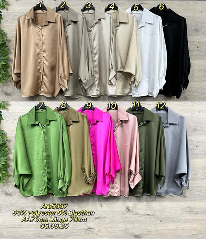 Shiny Bluse Carmen 36-44