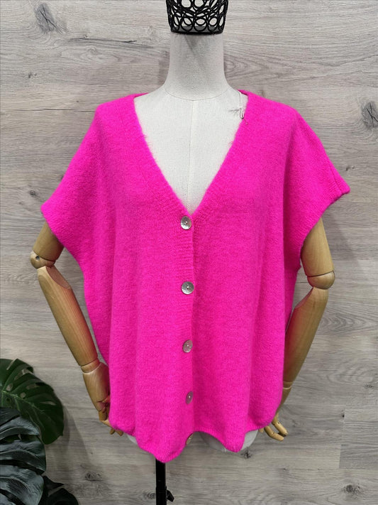 ❤️ Weste Eva - Kurzarm Cardigan  - Must Have der Saison ❤️