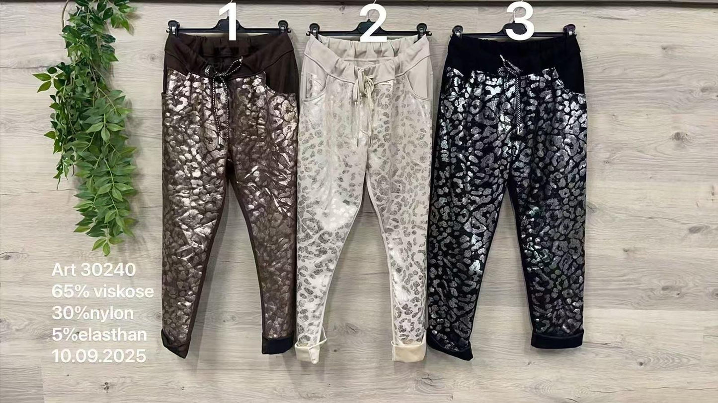 💥 Shiny Leo Hose Petra 36-44 💥 Butterstoff
