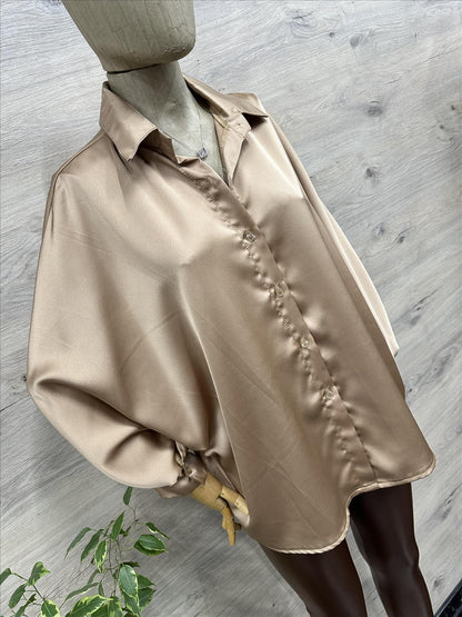 Shiny Bluse Carmen 36-44